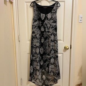 Snake Print Black & Grey  Dress